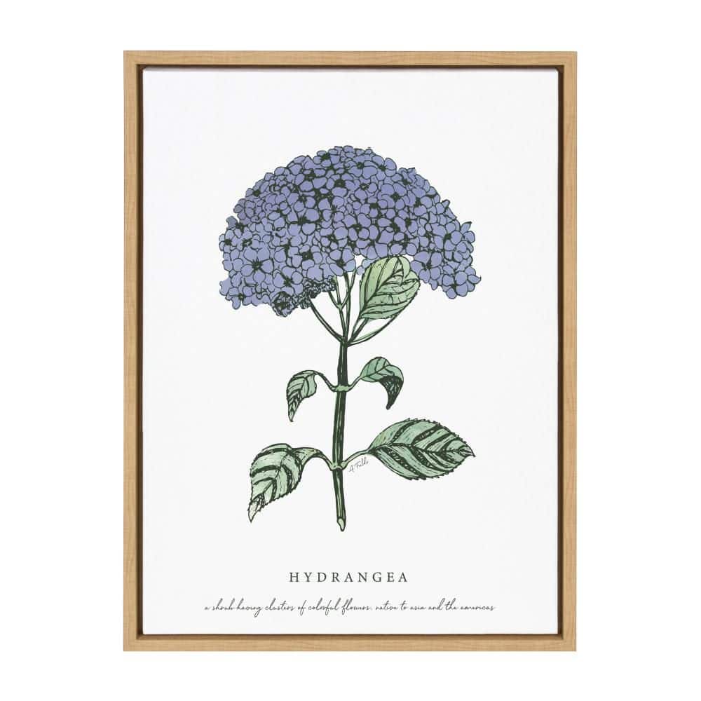 "Sylvie ""Blooming Hydrangea"" by Statement Goods Natural Framed Art Print 18 in. x 24 in." price history on PriceWatchPro