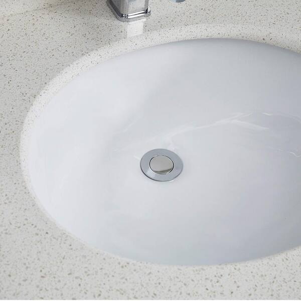 Boyel Living 13 in. x 11 in. Bathroom Ceramic Sink Oval Lavatory Undercounter in White, Boyel Living 13 in. x 11 in. Bathroom Ceramic Sink Oval Lavatory Undercounter in White,