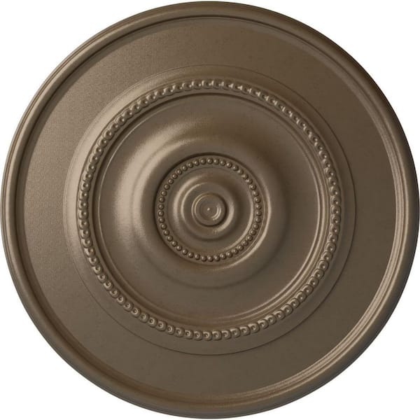 Ekena Millwork 1-1/8 in. x 24-3/8 in. x 24-3/8 in. Polyurethane Traditional Reece Ceiling Medallion Moulding
