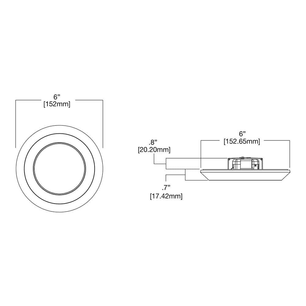 Contemporary White Aluminum 4" LED Surface Mount Downlight - Energy Star