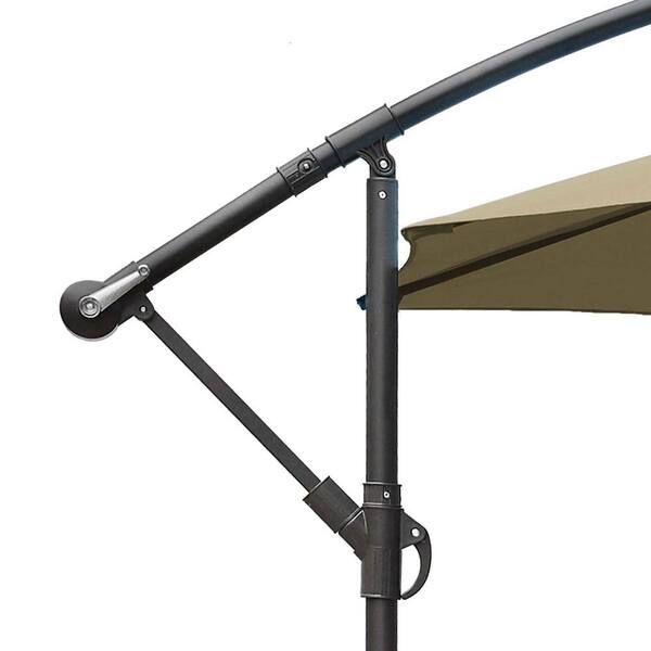 10ft Square Cantilever Umbrella With Base Wheels Proshade