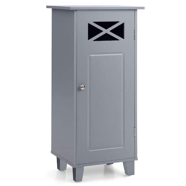 Bathroom Storage Cabinet Freestanding Bathroom Storage Organizer with Drawer  and Adjustable Shelf for Living Room, Bedroom or Entryway, Grey in 2023
