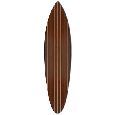 Mariana Indoor Brown Wooden Aloha Surfboard Wall decor