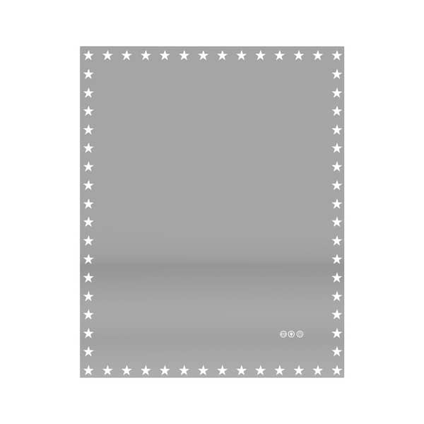 40 in. W x 32 in. H Rectangular Frameless Anti-Fog LED Light Wall Bathroom Vanity Mirror