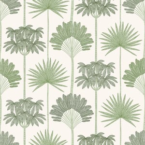 Kentia Green Peel and Stick Wallpaper