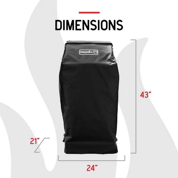 Nexgrill 24 in Grill Cover Tent Style Touch Fastner Polypropylene Black Straps Nexgrill 24 in Grill Cover Tent Style Touch Fastner Polypropylene Black Straps