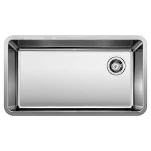 FORMERA Undermount Stainless Steel 33 in. Single Bowl Kitchen Sink