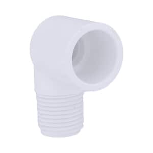 1-1/2 in. PVC Schedule 40 90-Degree MPT x S Street Elbow Fitting