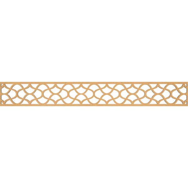 Ekena Millwork Resort Fretwork 0.375 in. D x 46.5 in. W x 6 in. L MDF Wood Panel Moulding