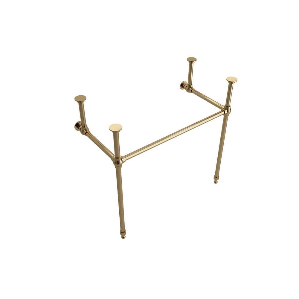 Edwardian Brushed Brass Console Sink Legs