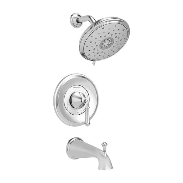American Standard Delancey Water Saving 1-Handle Tub and Shower Trim Kit for Flash Rough-in Valves in Polished Chrome (Valve Not Included)