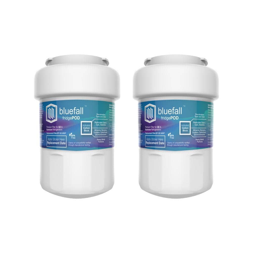DRINKPOD 2 Compatible Refrigerator Water Filters Fits GE MWF (Value Pack) -  BF-GE-MWF-2PACK