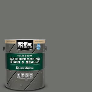 1 gal. #SC-131 Pewter Solid Color Waterproofing Exterior Wood Stain and Sealer