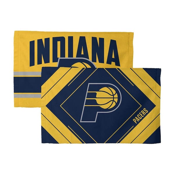 NBA Pacers Pick-N-Roll Cotton/Polyester Blend Geometric Multicolor Fan Towel (2-Pack)