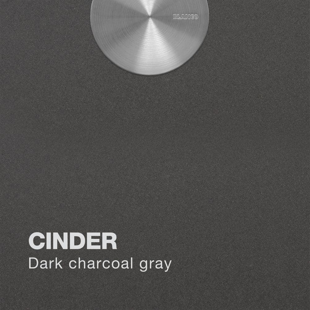 Cinder Gray Granite Double Bowl Undermount Kitchen Sink