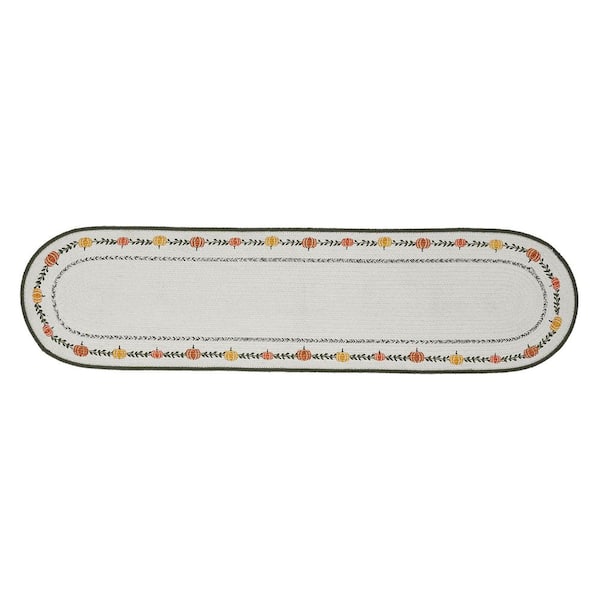 Pumpkin Bounty Stencil 12 in. W x 48 in. L Table Runner