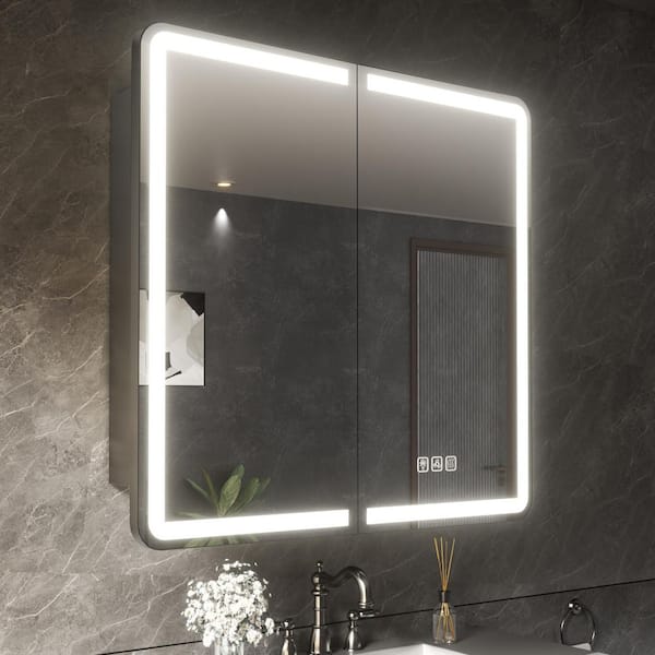 ZXDDMS 36 in. W x 32 in. H Rectangular 3 Color Flowing LED Light