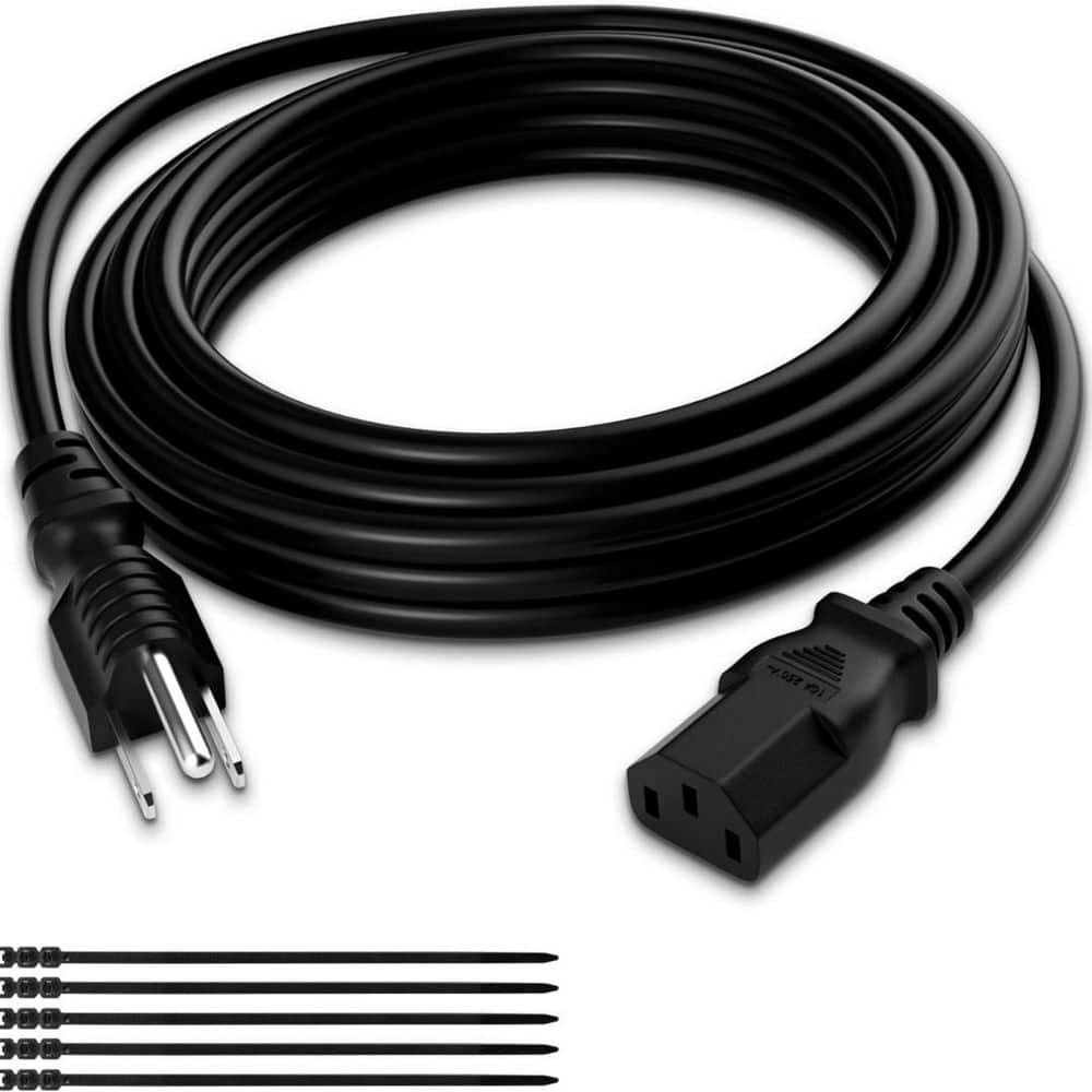 25 ft. 3-Prong Replacement Power Cord, Heatproof Flexible Durable AC Cable, ETL Listed 18AWG 125-Volt 10 Amp price history on PriceWatchPro