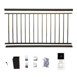 36 in. x 91.31 in. Bronze Powder Coated Aluminum Preassembled Deck Railing