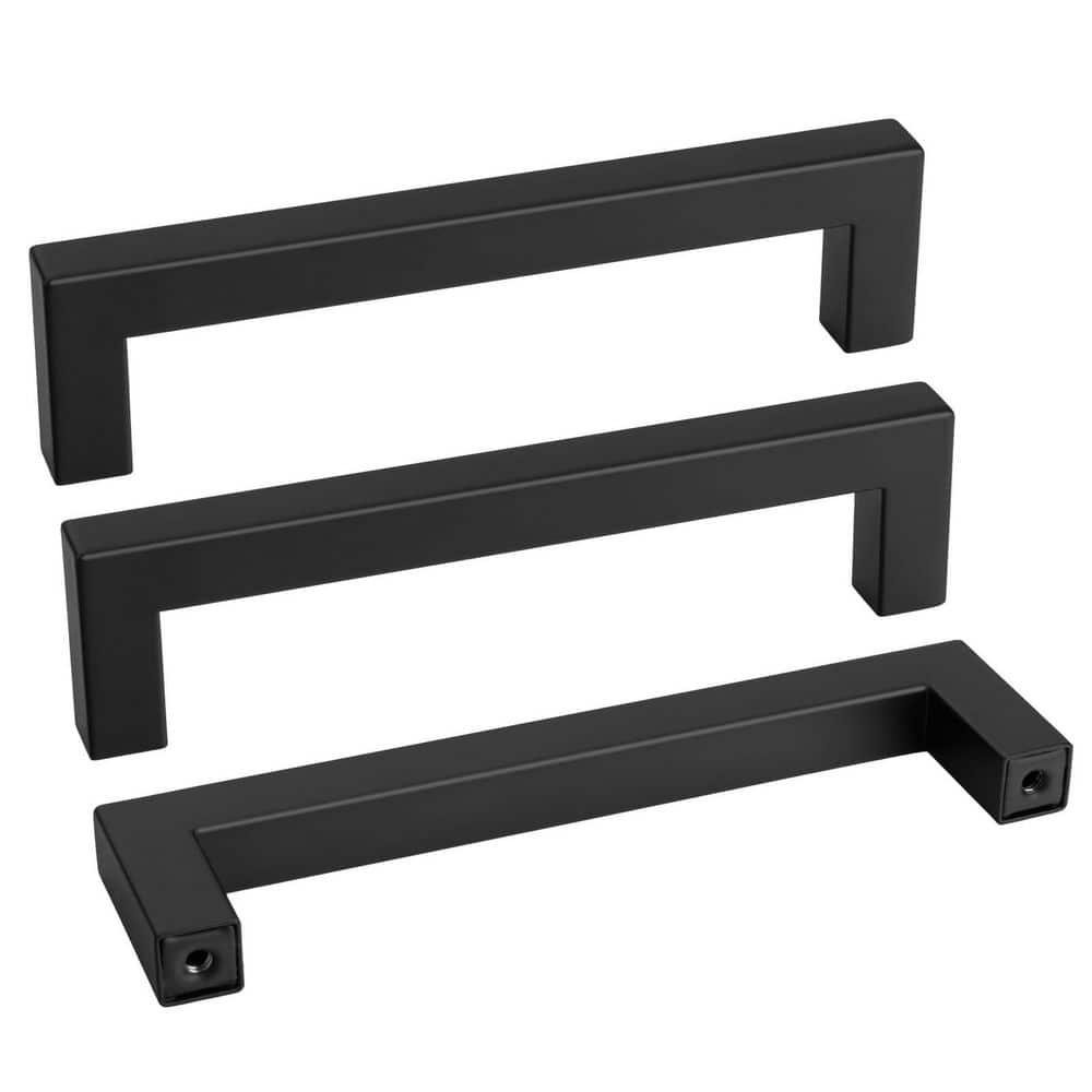 22 Pack 5-Inch Matte Black Stainless Steel Square Bar Cabinet Handles price history on PriceWatchPro