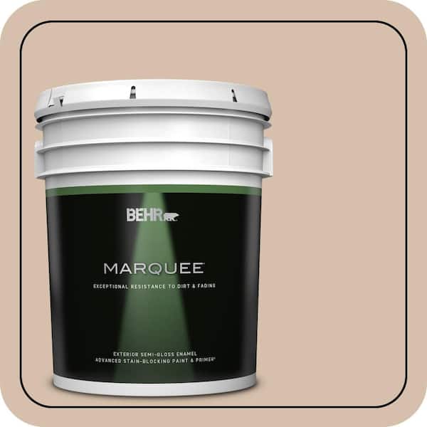 BEHR MARQUEE 5 gal. #ICC-42 Comforting Semi-Gloss Enamel Exterior Paint & Primer