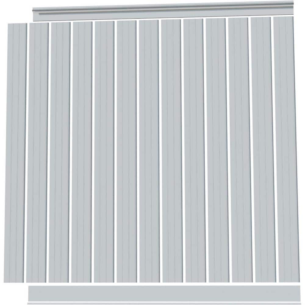 Deluxe White PVC Beadboard Wainscoting Kit for 104" Height
