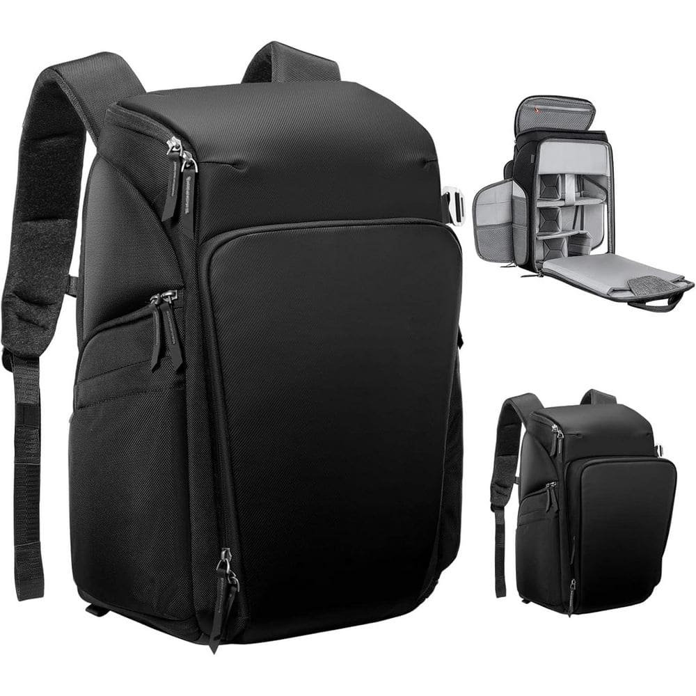 Camera Backpack Waterproof 25L Large Capacity with Raincover for 15.6 in. Laptop and Camera Gear Travel Case price history on PriceWatchPro