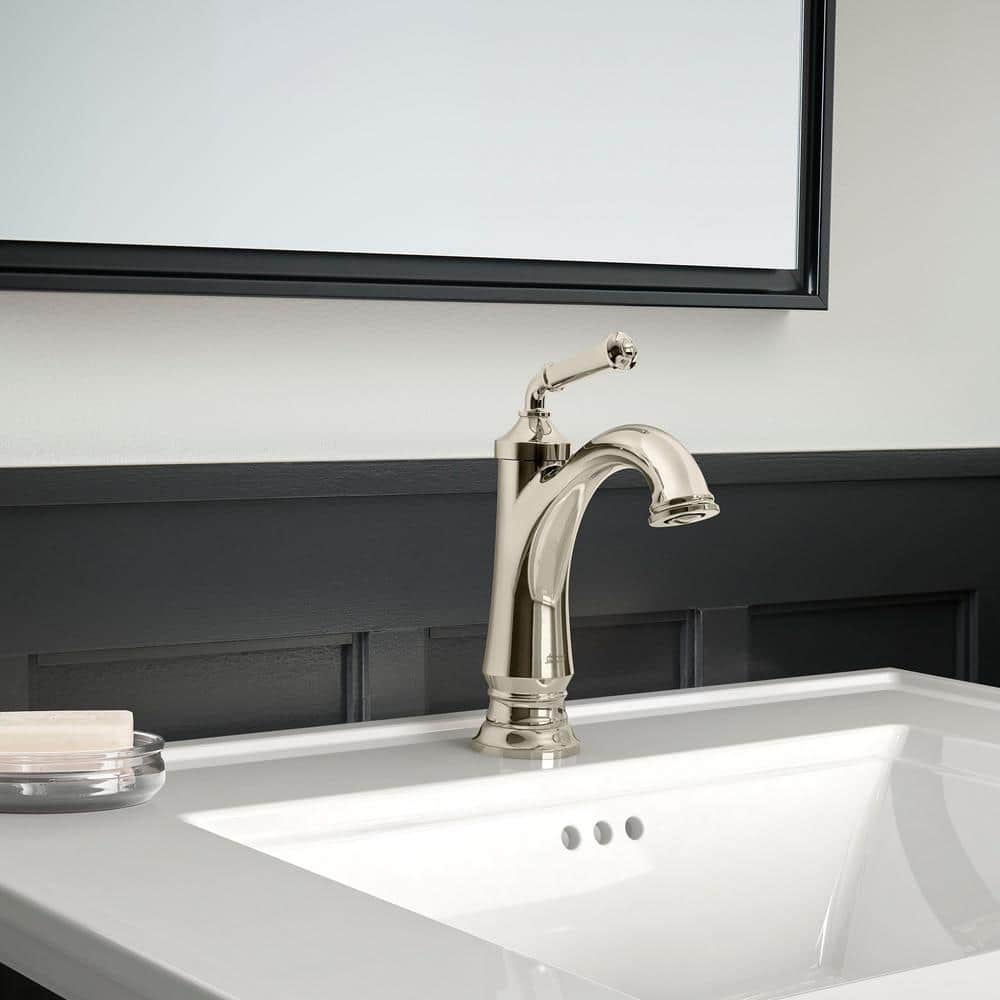 Delancey Polished Nickel 9'' Modern Single-Handle Bathroom Faucet