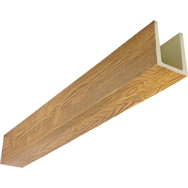 Heritage Timber 11.5 in. x 9.5 in. x 16 ft. Mena Warm Caramel 3-Sided U-Shaped Faux Wood Beam