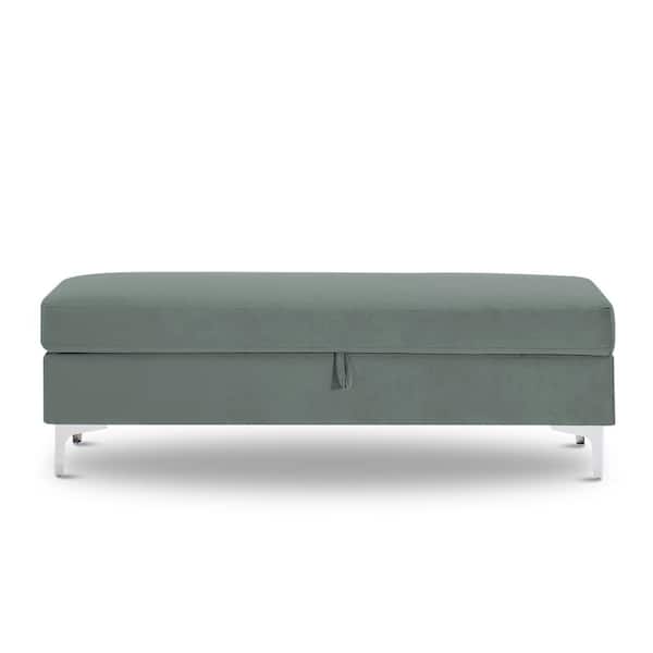Utopia 4niture Alhena 17.52 in. x 55.9 in. x 18.9 in. Dark Gray Leisure Storage Bench