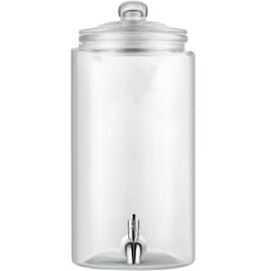 Beverage Dispenser 1 gal. Drink Dispensers for Parties Glass Juice Dispenser with Stainless Steel Spigot