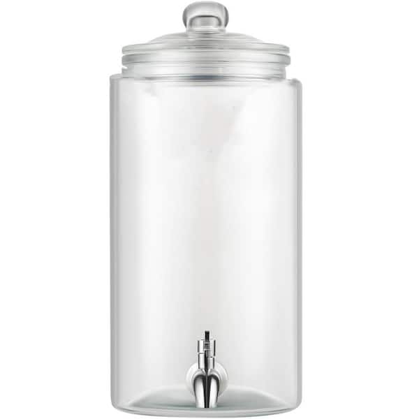 VEVOR Beverage Dispenser 1 gal. Drink Dispensers for Parties Glass Juice Dispenser with Stainless Steel Spigot