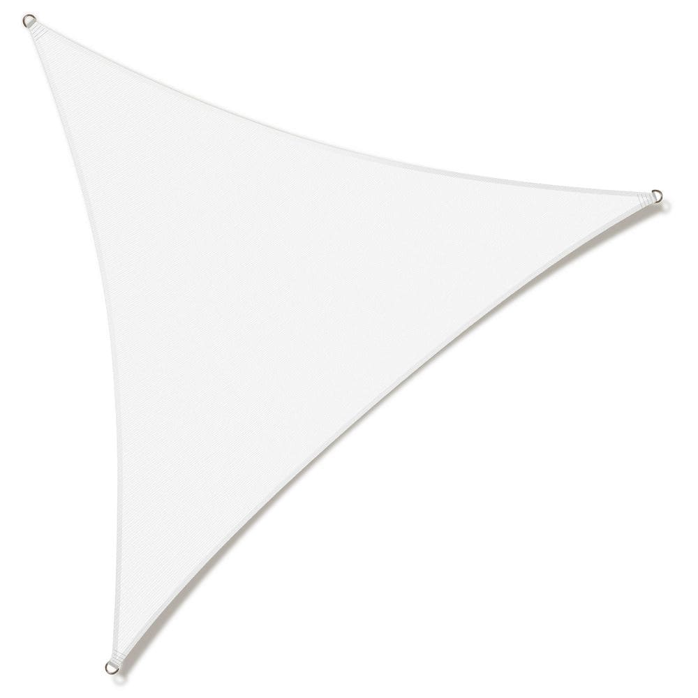 Sun Shade Sail Triangle 14 ft. x 14 ft. x 14 ft. White with Hardware Kit and Cable price history on PriceWatchPro