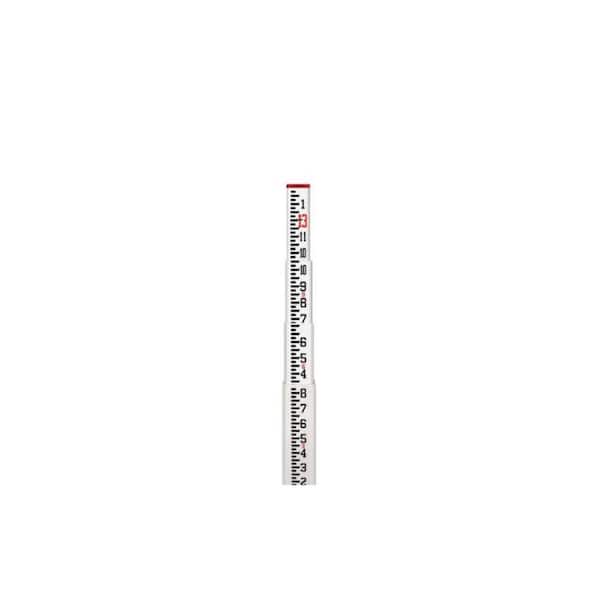 156 in. Multi-Use SCR Fiberglass Leveling Rod Level, 1 EA