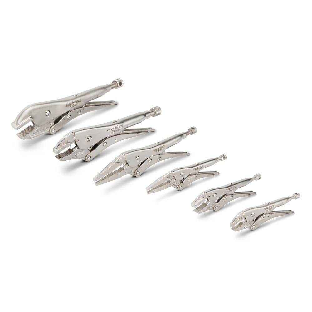 Tekton 10-Piece Gripping, Cutting and Locking Pliers Set with Rack