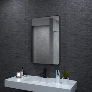 24 in. W x 36 in. H Rectangular Framed Wall Bathroom Vanity Mirror