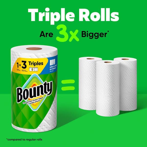 White, Select-A-Size Paper Towel Roll (6 Triple Rolls)