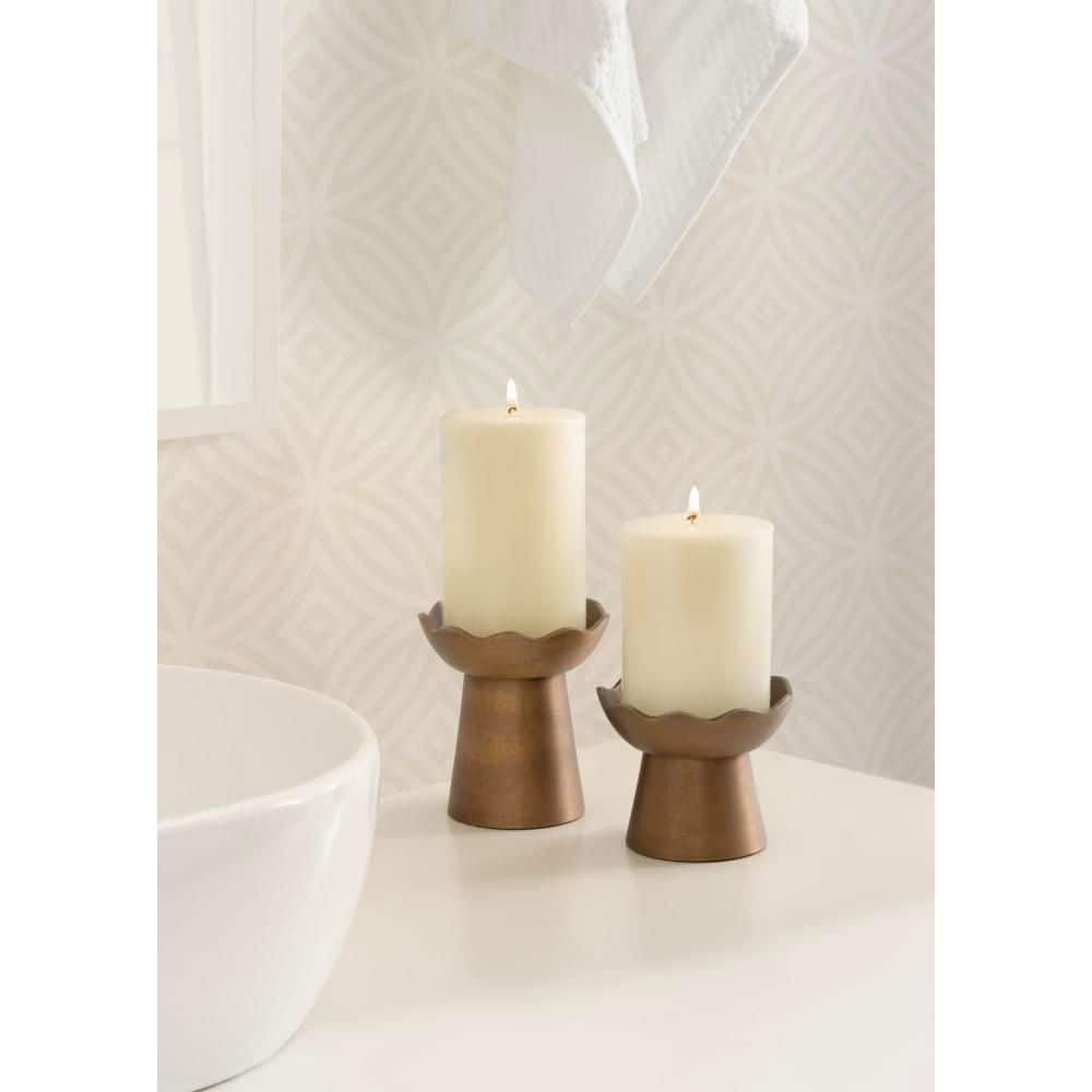 Alessia Gold Metal Candle Holder 2-Pack price history on PriceWatchPro