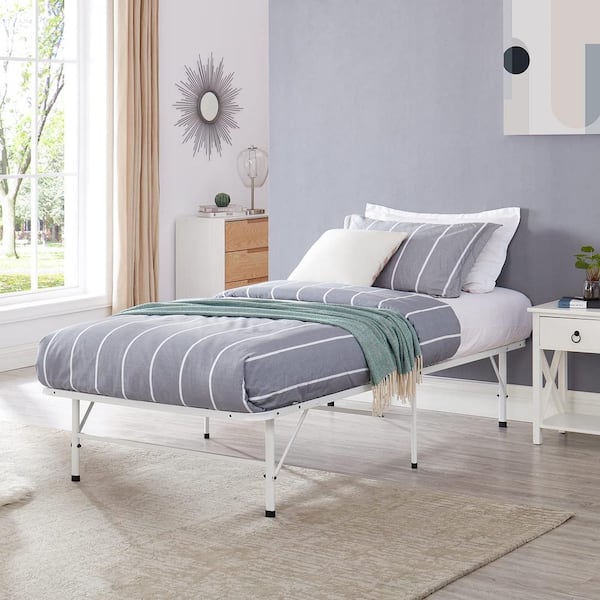Have a question about HOMESTOCK White 14" Twin XL Bed Frame Heavy Duty