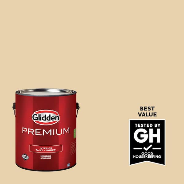 Glidden Premium 1 gal. PPG1092-3 Tuscan Bread Eggshell Interior Latex Paint