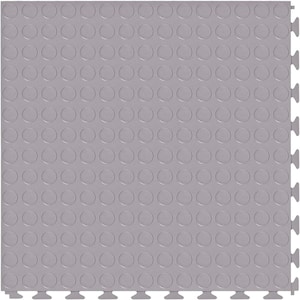 FlooringInc Light Gray Coin 20.5" W 20.5" L X .177" T Flexible PVC Garage Tiles (8 Tiles/23.35 sq.ft)