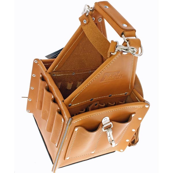 IDEAL Tuff-Tote Tool Carrier, Premium Leather w/Strap in the Tool Pouches  department at
