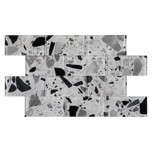 Silver Moonstone 3 in. x 6 in. x 8 mm Glass Subway Tile (5 sq. ft./case)