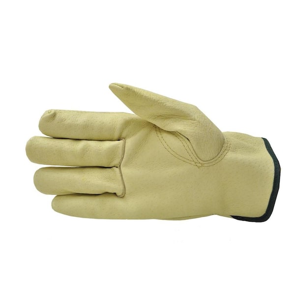 G & F Products Grain Pigskin Leather Small Work Gloves (3-Pair)