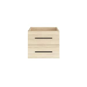 Napa 24 in. W x 22 in. D x 21 in. H Single Sink Bath Vanity Cabinet without Top in White Oak, Wall Mounted