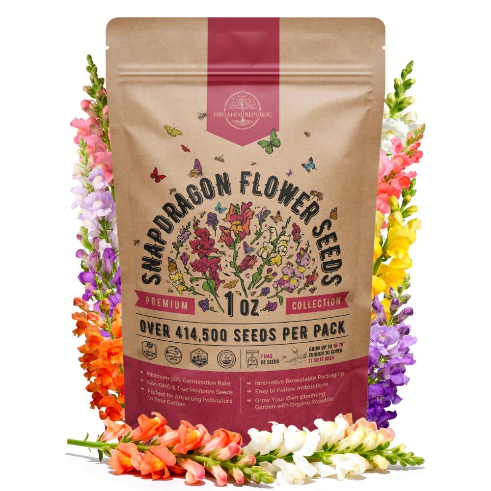 Snapdragon Flower Seeds 1 oz - 414,500+ Non-GMO Heirloom Seeds for Planting Perennial Flowers in Individual Seed Packet price history on PriceWatchPro