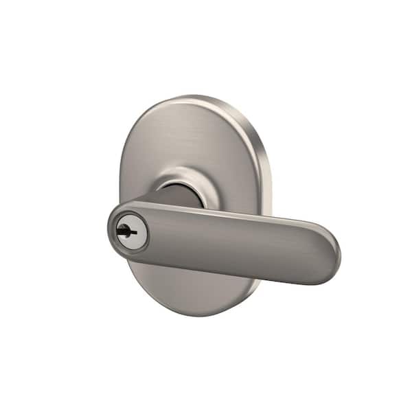 Schlage Davlin Satin Nickel Keyed Entry Door Lever with Remsen