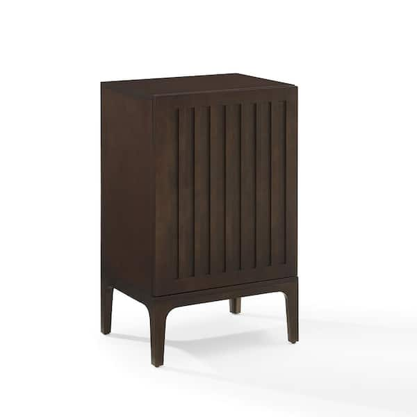 CROSLEY FURNITURE Asher Dark Brown Record Storage Stand