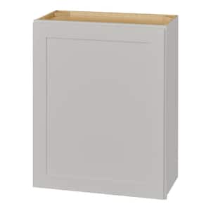 Avondale 24 in. W x 12 in. D x 30 in. H Ready to Assemble Plywood Shaker Wall Kitchen Cabinet in Dove Gray
