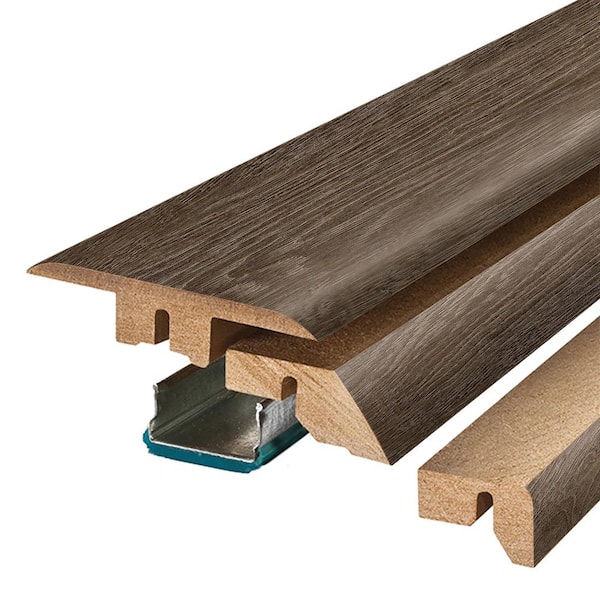 PERFORMANCE ACCESSORIES Smokehouse 0.75 in. T x 2.37 in. W x 78.7 in. L Textured Wood Look Laminate Moulding/Trim 4 in 1 Molding
